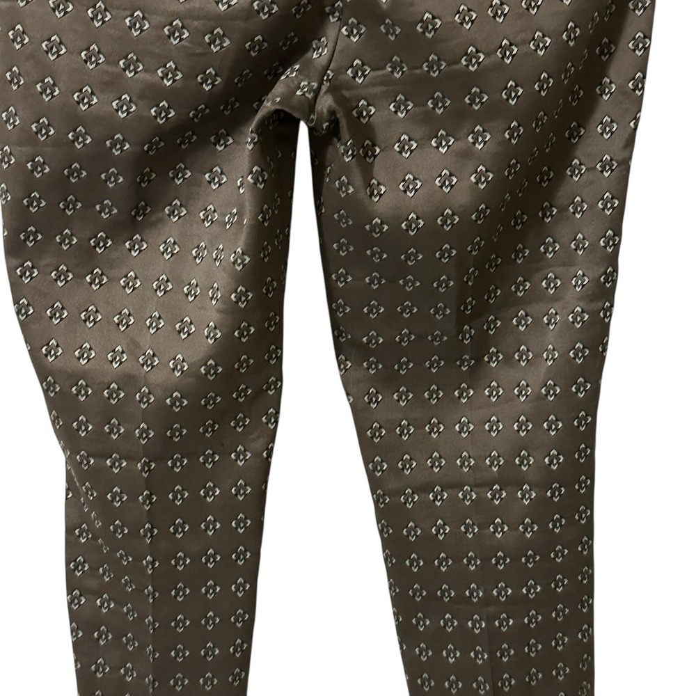 ETRO Brown Embroidered Print Casual Pants Size 40 Made in Italy Tailored READ - Picture 7 of 16